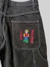 Ishu Explorer Black 90s Style Mens Jeans W33 Vintage Spliffy Eclipse Vibe New