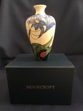 Moorcroft Pottery Vase Fly