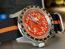 Vostok  Mars Dude CosmoDiver 24-hour amphibian wristwatch 2426.12 14091V 20ATM