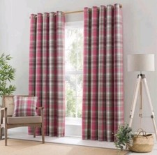 Dunelm Kempton Check Raspberry