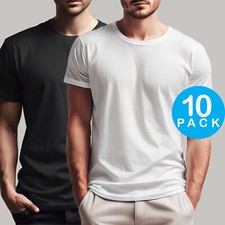 Mens 5 or 10 Pack Plain T