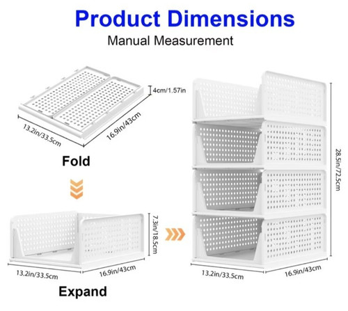 Pcs stackable folding - 4,