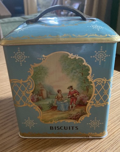 Vintage square tin victorian - vintage, tin,