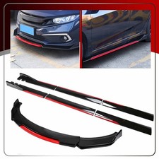 For Seat Leon MK2 MK3 Side Skirt + Front Bumper Lip Spoiler Splitter Body Kit BT