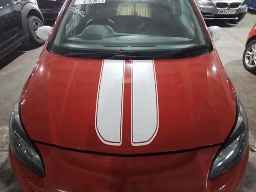 Bonnet red vauxhall - bonnet, corsa