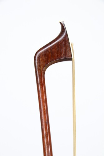 Silver mounted cello bow - silver,
