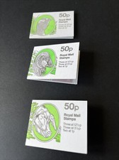 1983 folded booklet X 3 (50p) Old Spot Pig / Orkney Sheep / Toulouse Goose