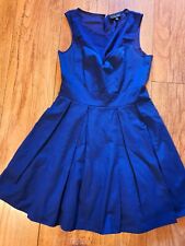 Spotlight By Warehouse Navy Lace Feature Skater Style Occasion Dress UK 12
