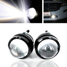 High Performance Car Fog Light 2x White 12V24V High Power Bull Eye LED