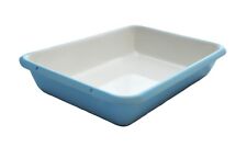 TALA ENAMELWARE ENAMEL BAKING & ROASTING TRAY 28.5CM x 21CM x 5CM LIGHT BLUE