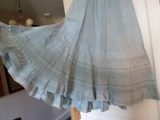 Victorian moiré petticoat eau