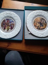 2 coalport Christmas plates