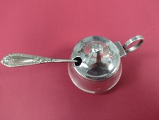 Vintage MUSTARD POT + SPOON