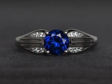 Sapphire Cocktail Ring 925