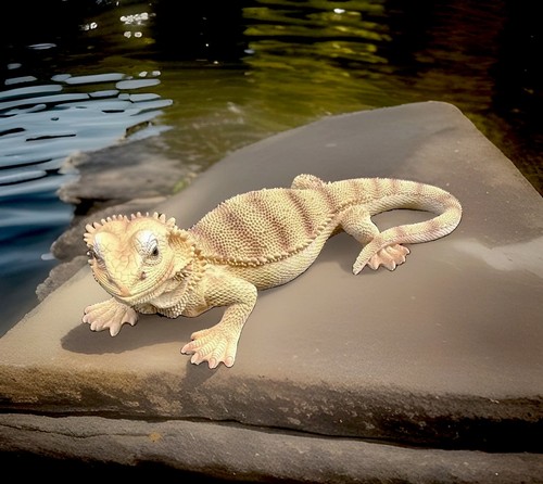 Bearded dragon lizard vivid - bearded,