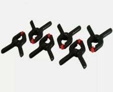 6x2"MINI SPRING CLAMPS PLASTIC ART CRAFT GRIP JAW 5cm DIY MODEL MAKING MICRO 