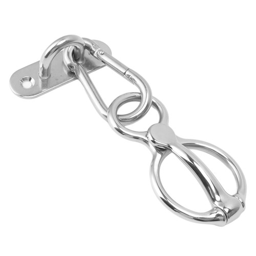 Horse tie ring stainless steel - stainless,
