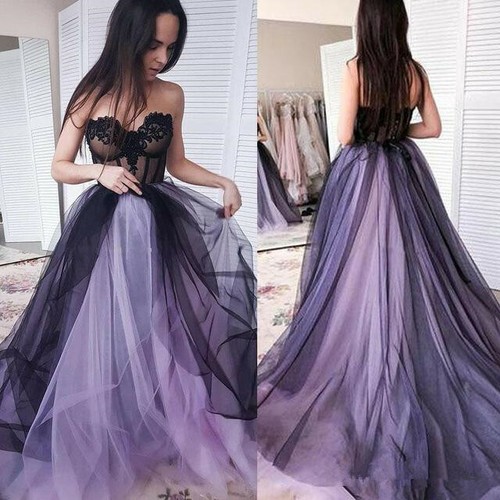 Purple and black gothic - black,