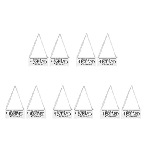 Pcs reserved signs - reserved, for