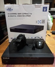 Eagle 4 channel 5MP compact 1U AI DVR CCTV recorder 1Gb