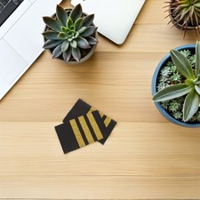  2 Pairs Airline Pilot Uniform Epaulets Airplane Stage Performance Prop