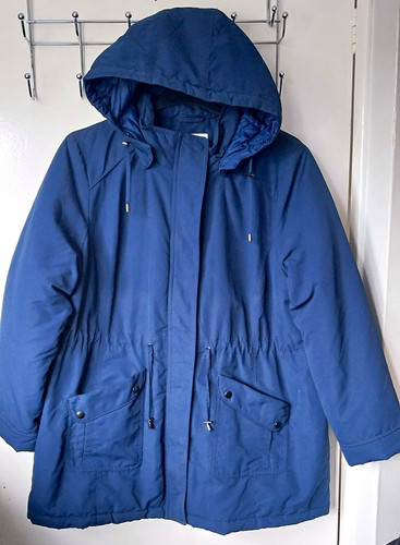 Ladies bhs blue hooded zip - ladies,
