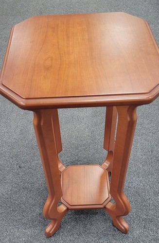 Vintage mahogany octagonal red