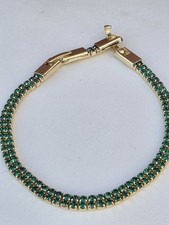 Womens Green Tennis Bracelet
