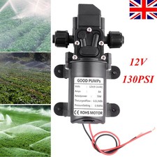 12V Water Pump Pressure Diaphragm Self Priming 130PSI 6L/Min RV Caravan Boat 70W