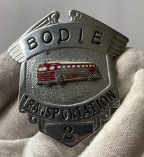 Vintage Bus Driver Hat Badge