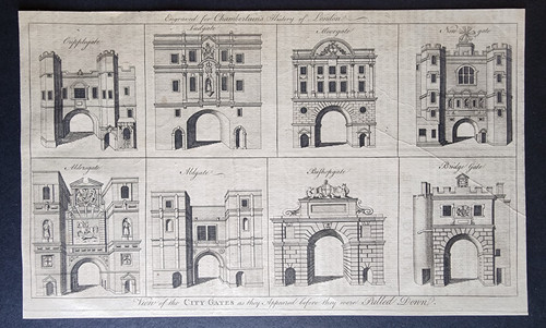 Antique 1770 print - , city