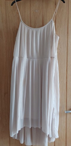 Cream shiffon pleated - cream,