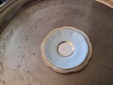 Clare BONE China Side Plate And Saucer In Eggshell Blue
