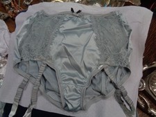 CHARNOS MIA  PALE BLUE HIGH WAIST BRIIEF/ KNICKERS / PANTIES WITH SUSPENDERS