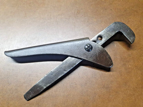 Vintage footprint pipe wrench - footprint,