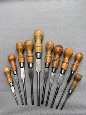 10 VINTAGE ENGLISH WOODEN