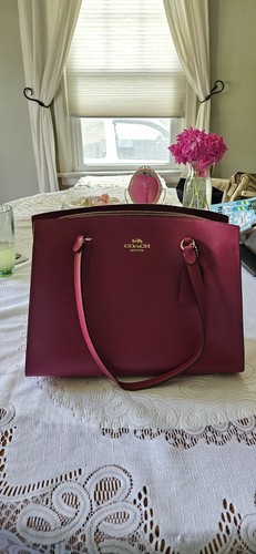 Coach burgundy shoulder bag - coach,