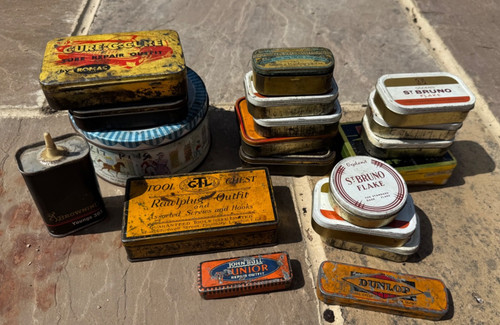 Vintage tins job lot tobacco - job,