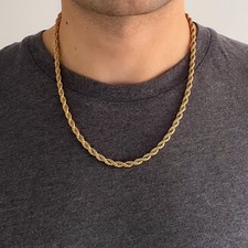 Gold thick rope - gold, chain