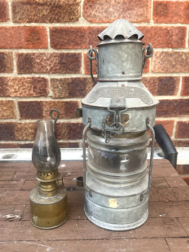 Vintage ankerlicht ships - vintage,