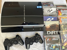 Sony PlayStation 3 Fat Console Black 40GB (CECHH03) + 10 Games Bundle