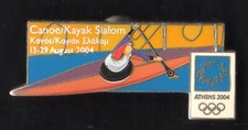 ATHENS 2004. OLYMPIC GAMES. VENUE PIN. CANOE KAYAK SLALOM. VERY LIMITED EDITION