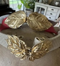 Mimi Di Belts Gold Leaves