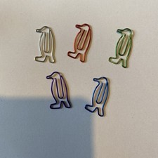 Penguins shaped paper clips