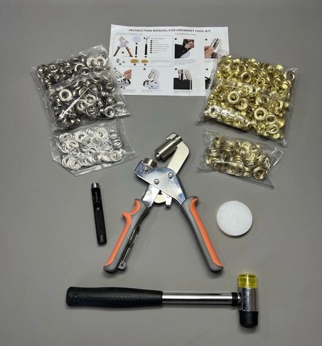 Grommet punch kit 10mm - grommet, handle