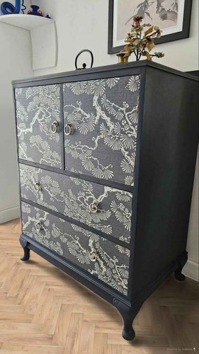 Vintage asian style cabinet - vintage,