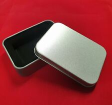 Silver Metal Storage Tin -