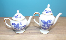2 x Vintage Coalport Blue