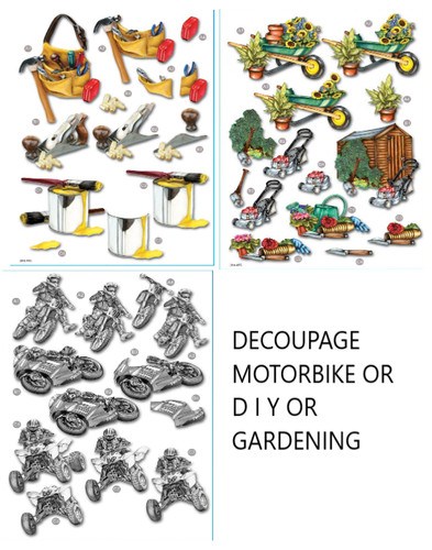 Craft die cut decoupage - die,