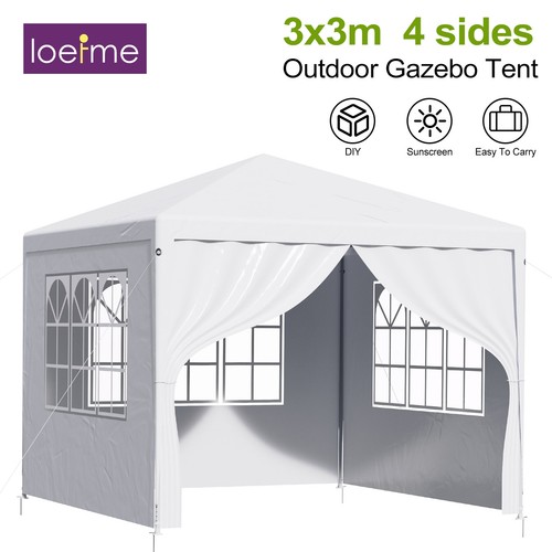 Loefme 3x3m gazebo with side - gazebo,